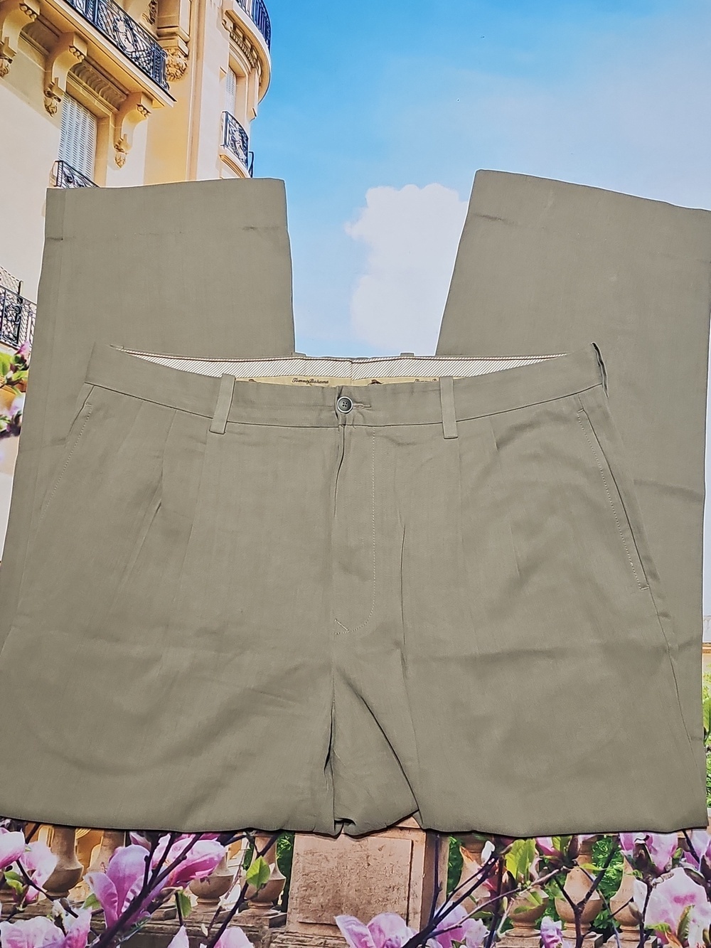Tommy Bahama Silk Blend‎ Straight Leg Pants Size 36x29
